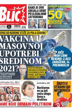 Blic - broj 8517, 11. nov 2020.