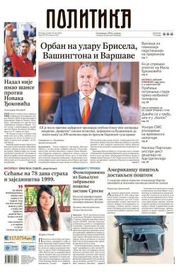 Politika - broj 39750, 30. jul 2024.