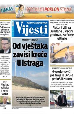 Vijesti - broj 8131, 25. nov 2020.