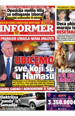 Informer - broj 3497, 13. okt 2023.