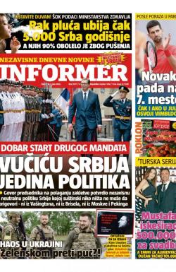 Informer - broj 3077, 2. jun 2022.