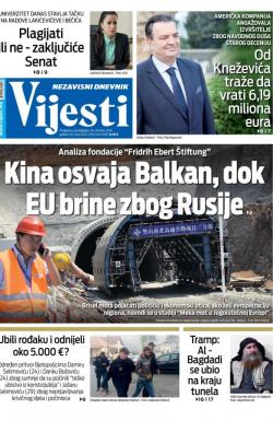 Vijesti - broj 7745, 28. okt 2019.