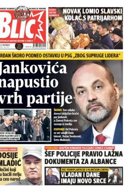 Blic - broj 7463, 22. nov 2017.