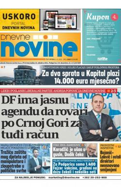 Dnevne novine - broj 3063, 5. avg 2021.