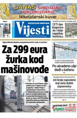 Vijesti - broj 7792, 14. dec 2019.