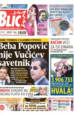 Blic - broj 6243, 1. jul 2014.