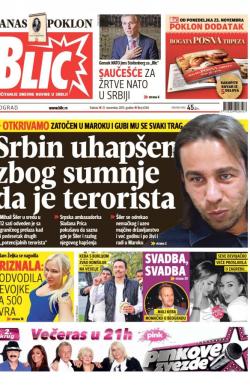 Blic - broj 6744, 21. nov 2015.