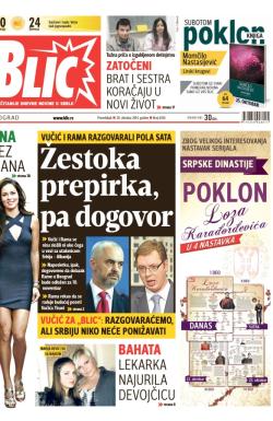 Blic - broj 6354, 20. okt 2014.