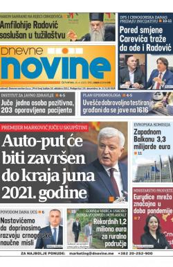 Dnevne novine - broj 2669, 30. apr 2020.