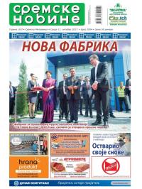 Sremske Novine - broj 2954, 11. okt 2017.