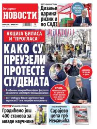 Večernje novosti - broj 5281, 3. feb 2025.