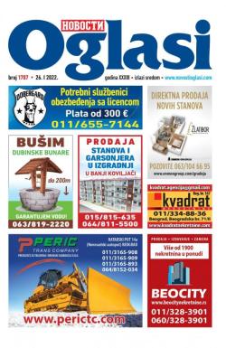 Novosti oglasi - broj 1707, 26. jan 2022.