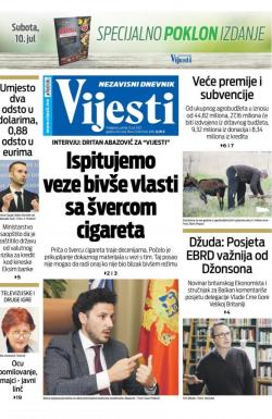 Vijesti - broj 8350, 9. jul 2021.