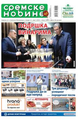 Sremske Novine - broj 3080, 11. mar 2020.