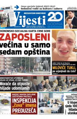 Vijesti - broj 6988, 4. sep 2017.