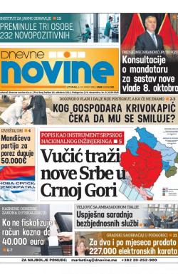 Dnevne novine - broj 2803, 6. okt 2020.