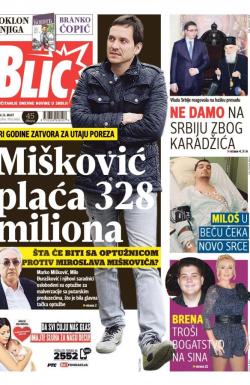 Blic - broj 6866, 26. mar 2016.