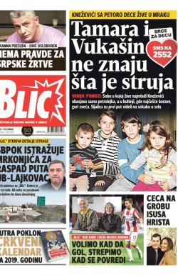 Blic - broj 7830, 1. dec 2018.