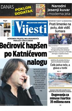 Vijesti - broj 7778, 30. nov 2019.