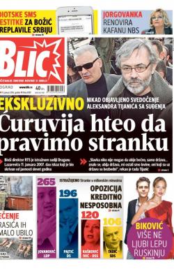 Blic - broj 6789, 8. jan 2016.