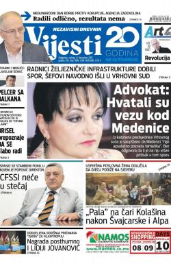 Vijesti - broj 7084, 9. dec 2017.