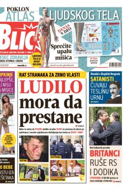 Blic - broj 6579, 9. jun 2015.