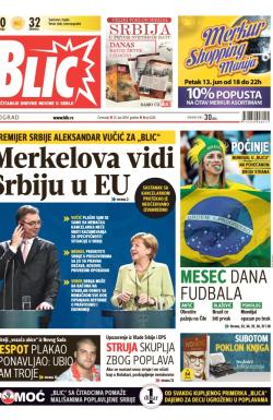 Blic - broj 6224, 12. jun 2014.