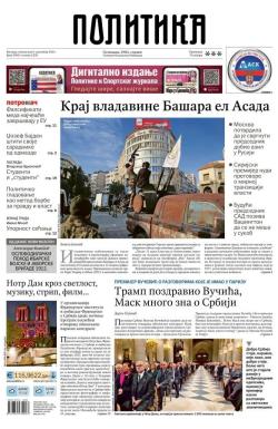 Politika - broj 39881, 9. dec 2024.