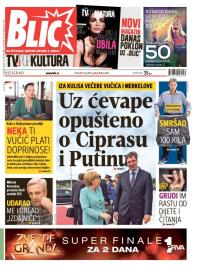 Blic - broj 6610, 10. jul 2015.