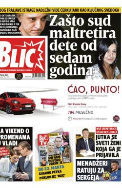 Blic - broj 7579, 22. mar 2018.