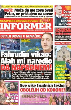 Informer - broj 2868, 23. sep 2021.