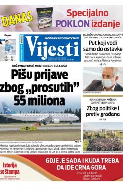 Vijesti - broj 8297, 15. maj 2021.