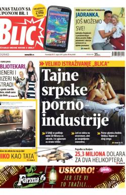 Blic - broj 6648, 17. avg 2015.