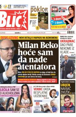 Blic - broj 6387, 22. nov 2014.