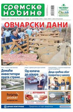 Sremske Novine - broj 3002, 12. sep 2018.