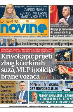 Dnevne novine - broj 2959, 9. apr 2021.