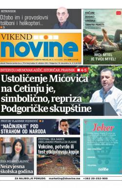 Dnevne novine - broj 3077, 21. avg 2021.