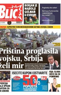 Blic - broj 7844, 15. dec 2018.