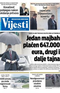 Vijesti - broj 8226, 3. mar 2021.