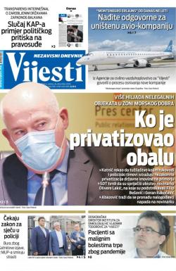 Vijesti - broj 8162, 26. dec 2020.