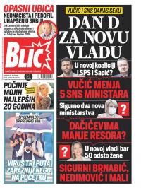 Blic - broj 8495, 20. okt 2020.