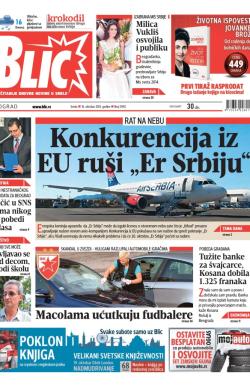 Blic - broj 5992, 16. okt 2013.