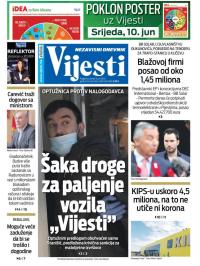 Vijesti - broj 7963, 9. jun 2020.