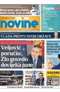 Dnevne novine - broj 3075, 19. avg 2021.