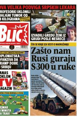 Blic - broj 7682, 6. jul 2018.