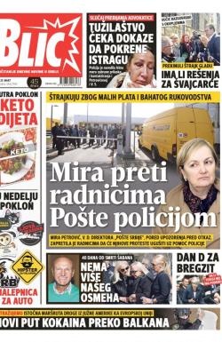 Blic - broj 7943, 29. mar 2019.