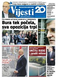 Vijesti - broj 6852, 19. apr 2017.