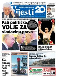 Vijesti - broj 7083, 8. dec 2017.