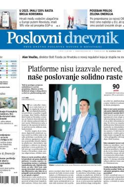 Poslovni Dnevnik - broj 5006, 15. jan 2024.