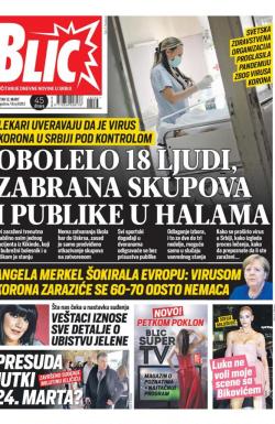 Blic - broj 8283, 12. mar 2020.